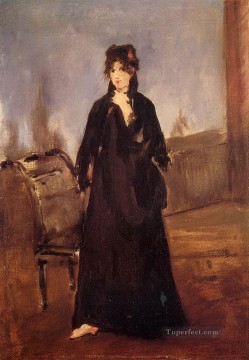 Mujer joven con un zapato rosa Eduard Manet Pinturas al óleo